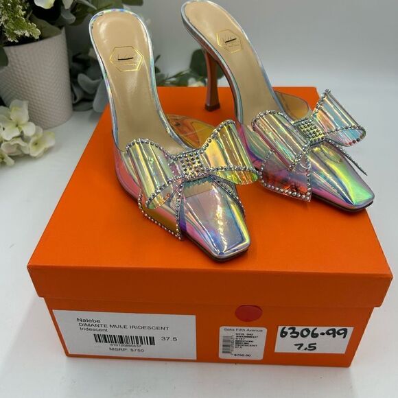 Women’s Nalebe diamanté iridescent mule, size 37.5 made in Italy - Picture 3 of 10